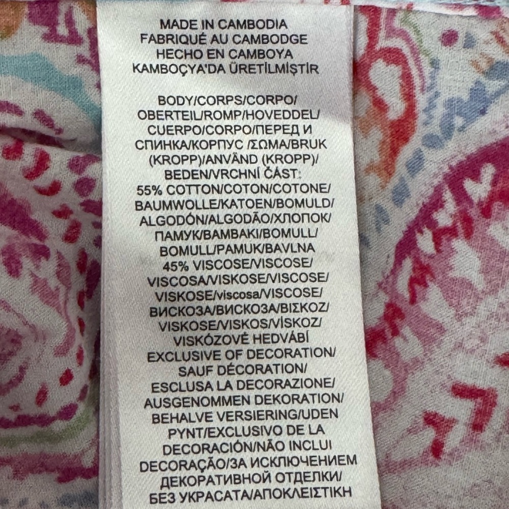 Ralph Lauren Pink and Blue Paisley Blouse MP - Picture 7 of 9